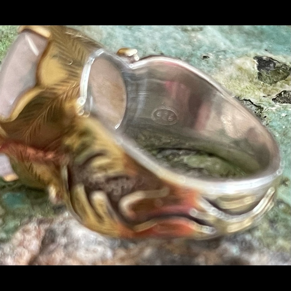 White Topaz Sterling Silver Statement Ring - image 5